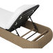 Barcelona Natural / Stinson White Outdoor Lounger